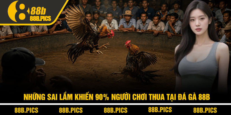 Đá gà 88B - Chiến lược chơi thực chiến & kèo thắng bền vững 4 Những sai lầm khiến 90% người chơi thua tại đá gà 88B